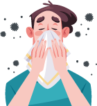 アレルギー性鼻炎イメージイラスト